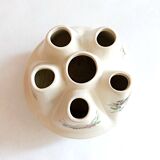 Handcrafted tulip tree vase with ceramic flowers