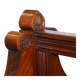 Victorian Double-Faced Carved Walnut Gallery Bench