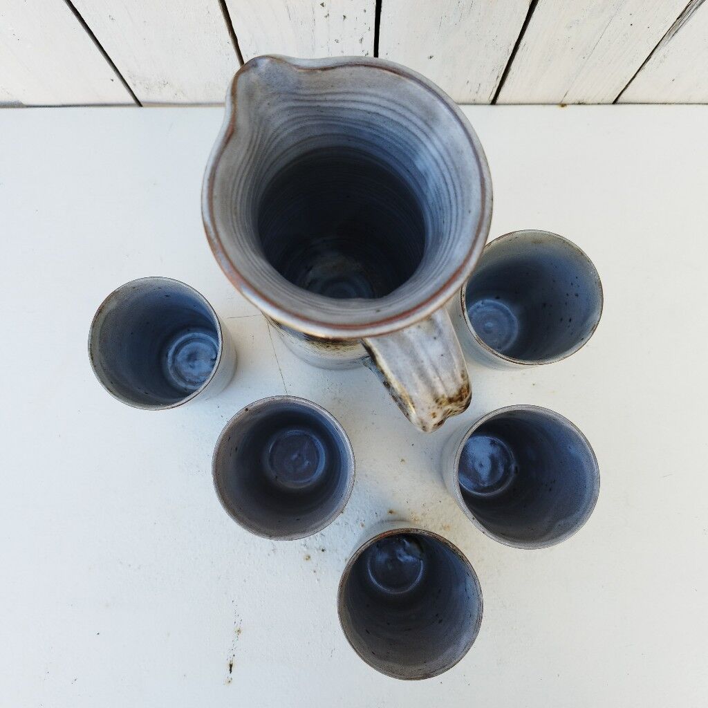 Service orangeade ceramic Chantal and Thierry Robert