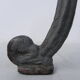 Art Nouveau stool on 3 cast iron legs
