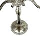Silver-plated three-arm candelabra by I.P. ON ZINC, England, 1960s.