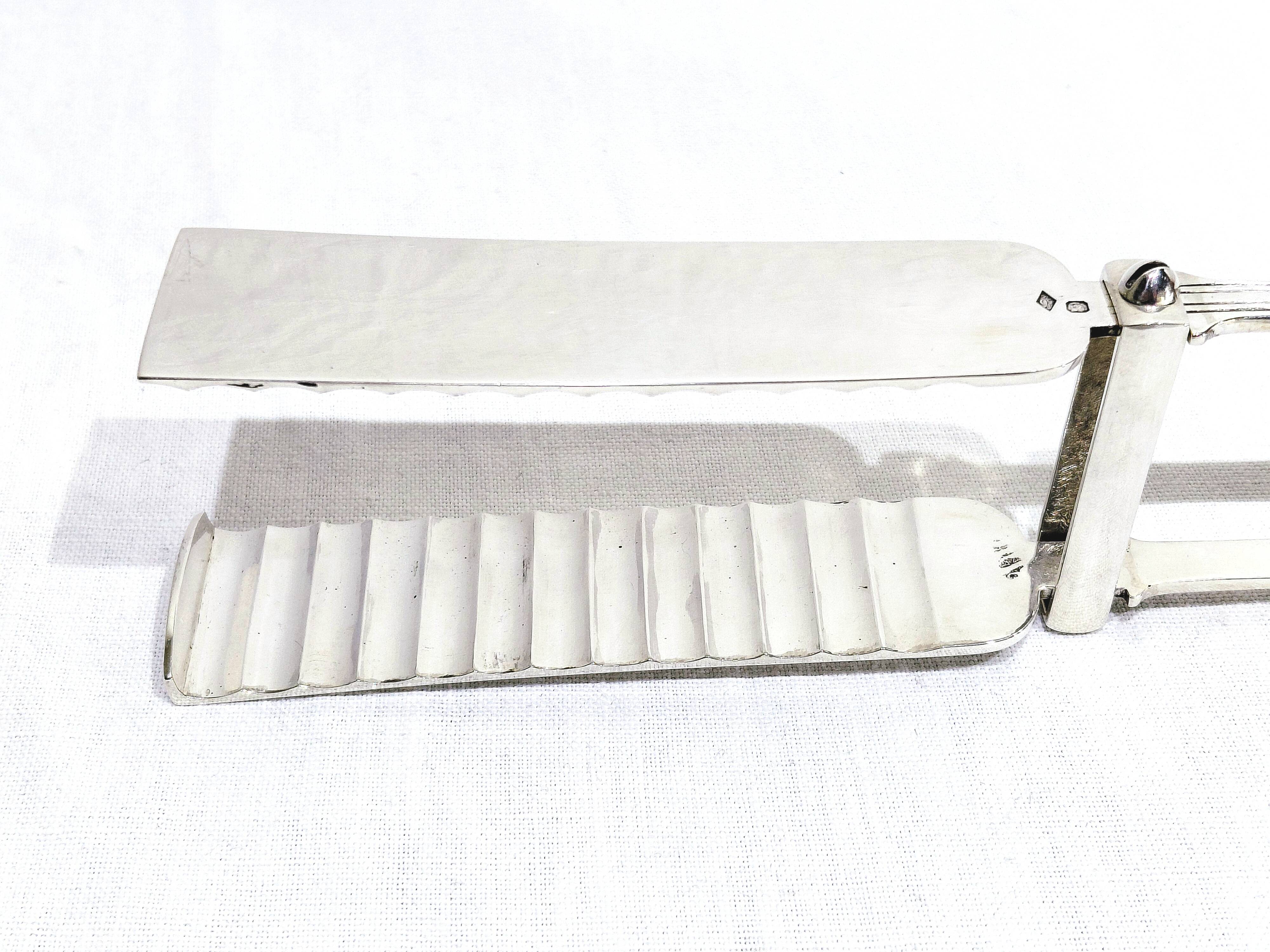 Boulenger - Silver asparagus tongs
