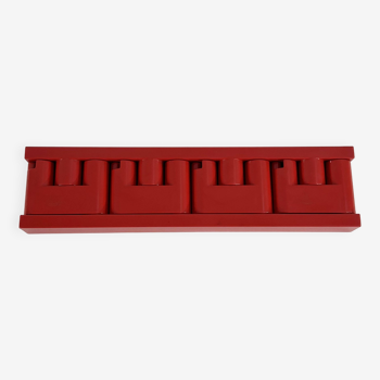 Red “Minivip” wall coat rack by Benanti & Brunori for Velca Legnano, 1970s