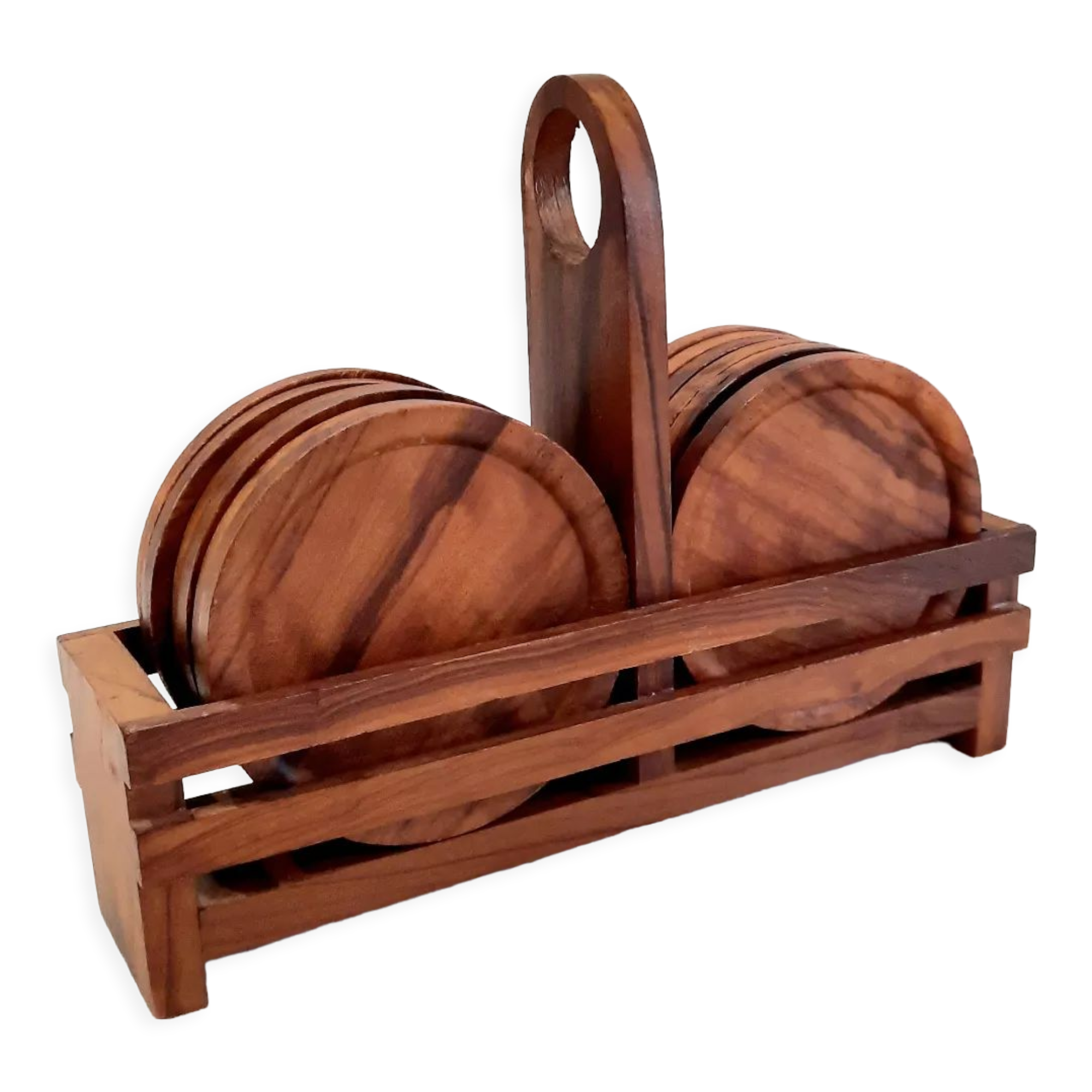 Vintage wooden coaster