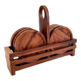 Vintage wooden coaster