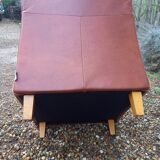 Pair of leather club chairs