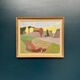 Original Swedish Oil on Panel – “Trees and Fields” by Carl‑Einar Andersson (1925–1975) – 1959 – Vintage & Framed – 53 × 44.5cm (20.9"×17.5")