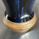 Art Deco vase in yellow and blue flamed earthenware - Shape 485, circa 1930