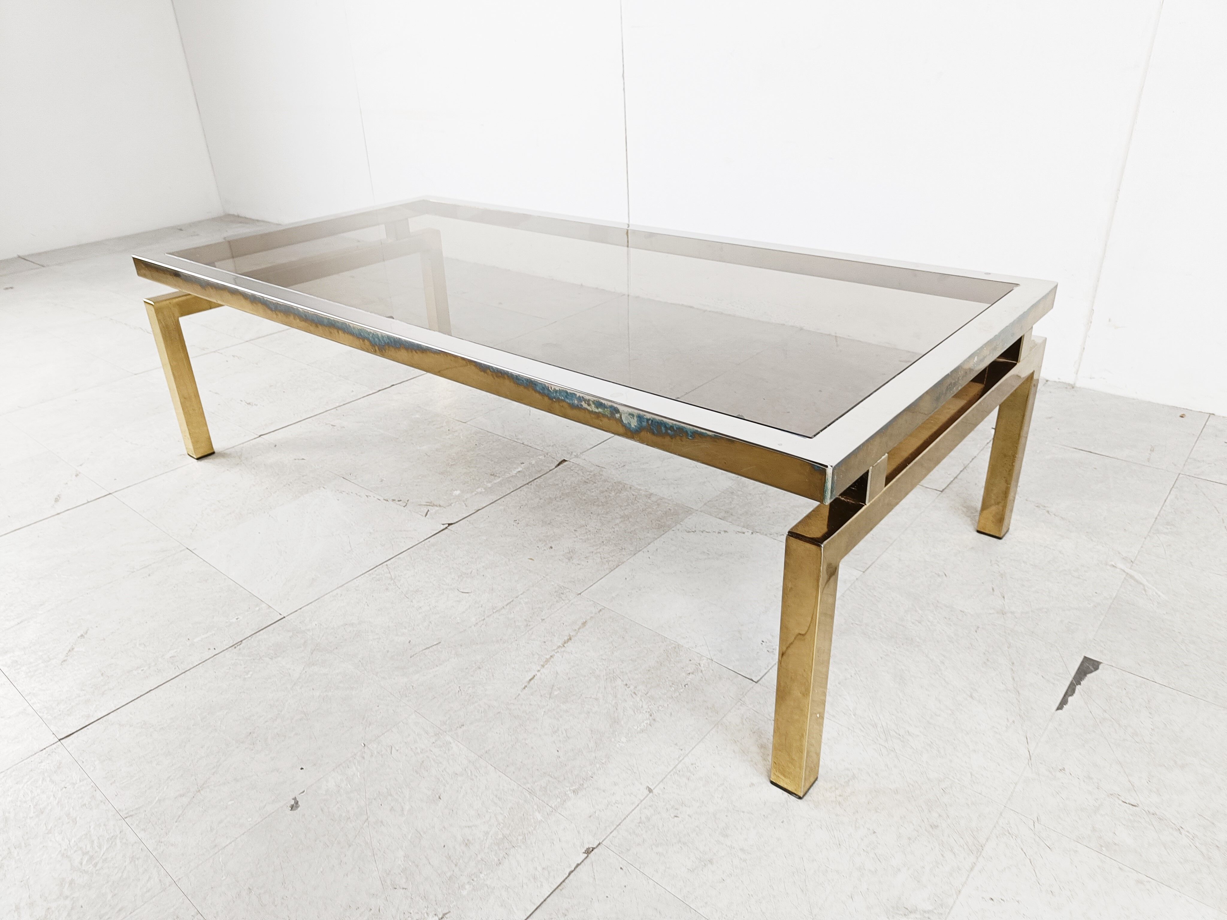 Brass coffee table by, 1970s