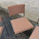 Lot de 4 chaises en métal chromé