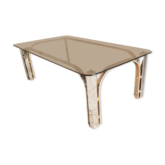 Glass coffee table