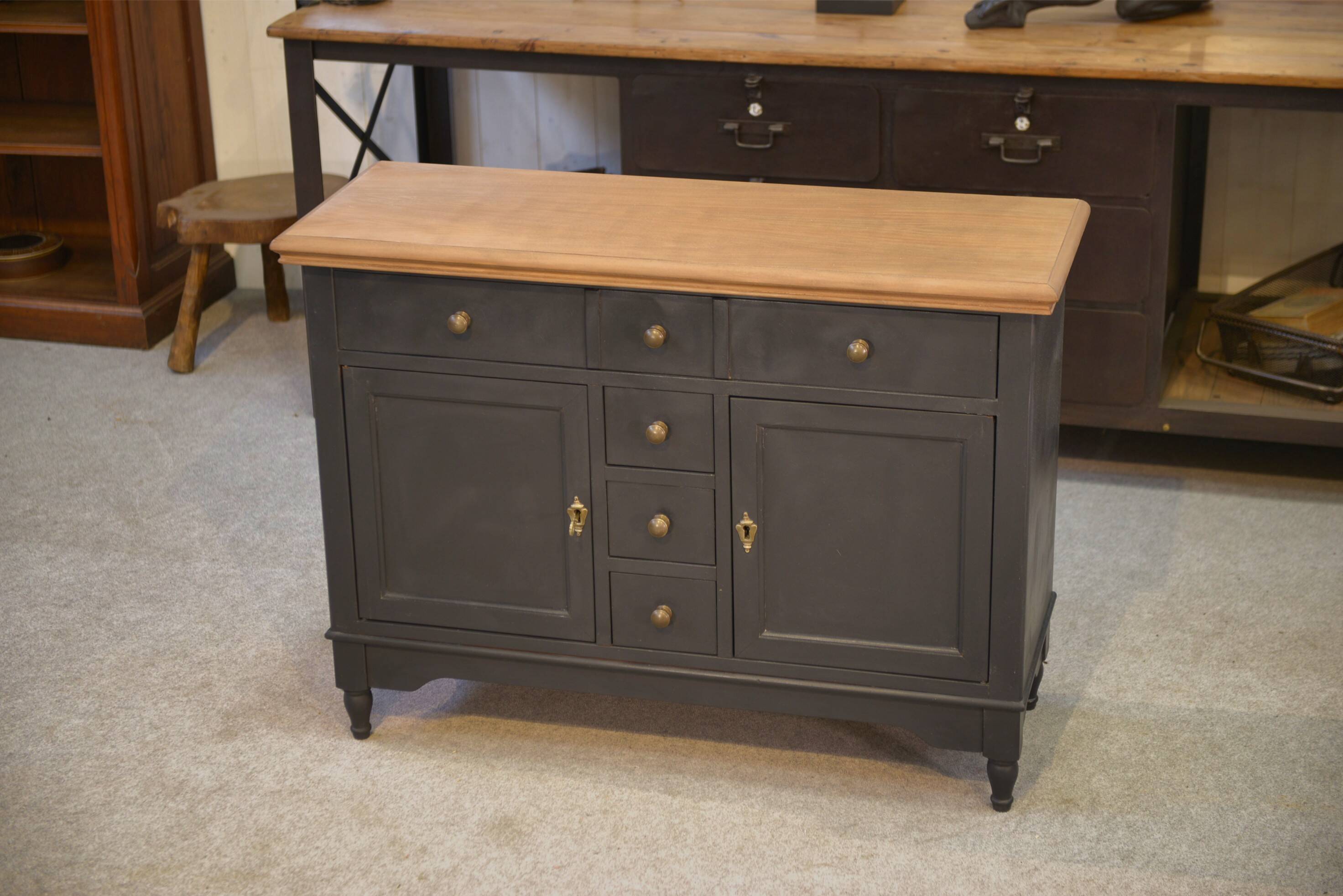 Small buffet in cherry wood 1960s