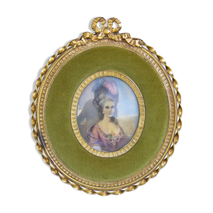 Portrait médaillon miniature