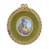 Portrait médaillon miniature