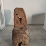 Armchair made of recycled solid teak