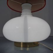 Floor lamp with illuminated glass stand from Doria Leuchten, 1960s.