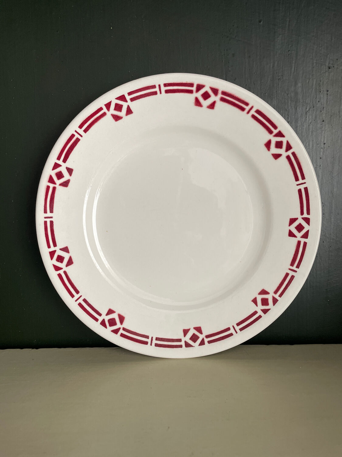 Set de 12 assiettes à dessert Saint Amand 1930