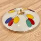 LARGE GLASS WALL LIGHT SCANDINAVIAN DESIGN 1950.