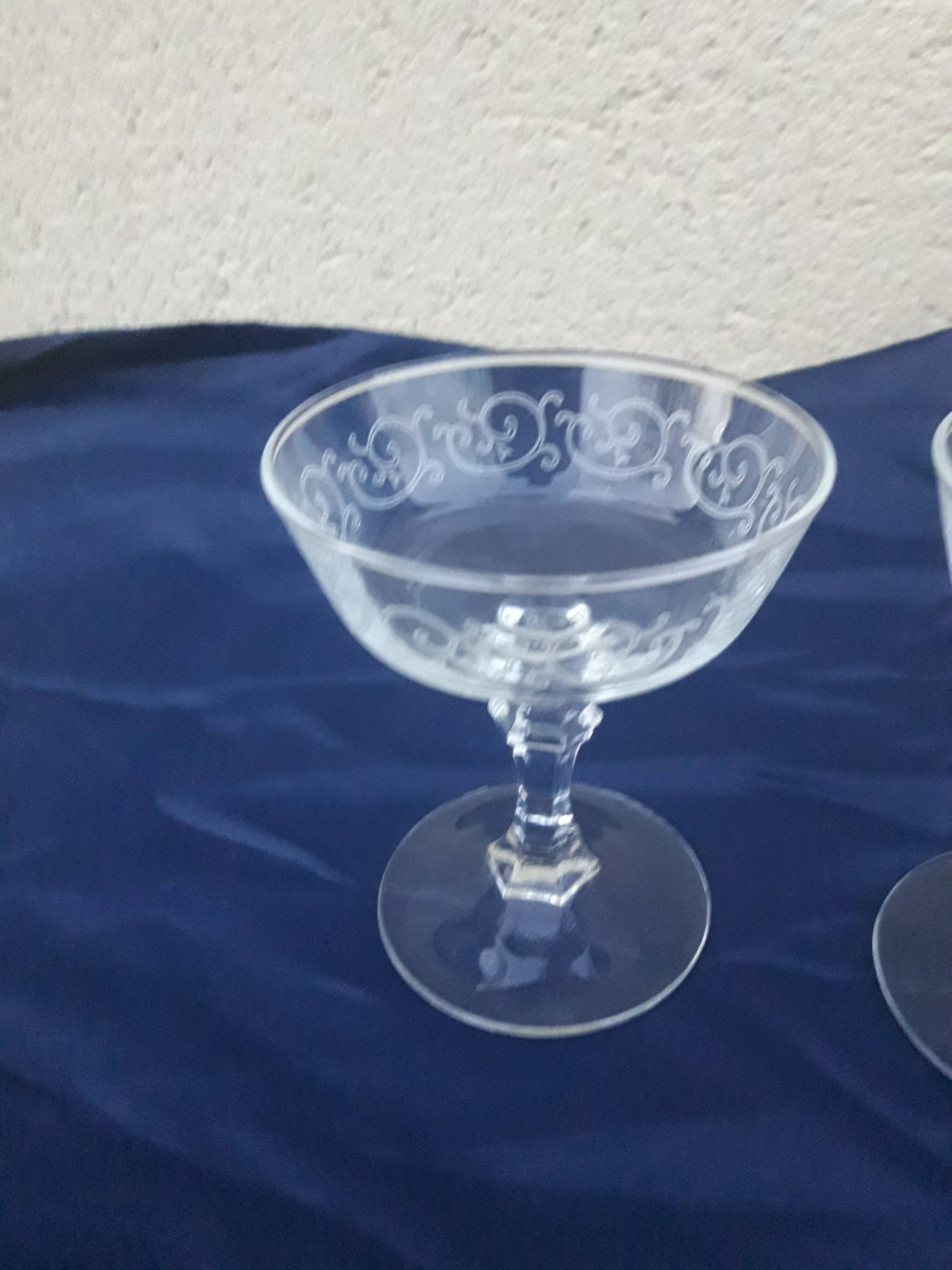 Set de 2 verres coupe à champagne décorées d'arabeques