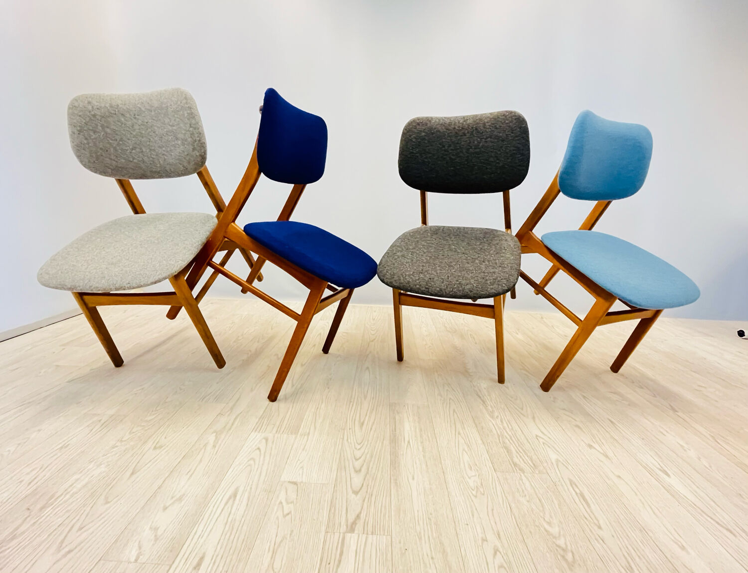 Set of four dining chairs