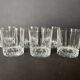 Ensemble de six verres à whisky en cristal