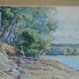 Emile goussery (1867-1941) "the settons" watercolor signed and dated 1934
