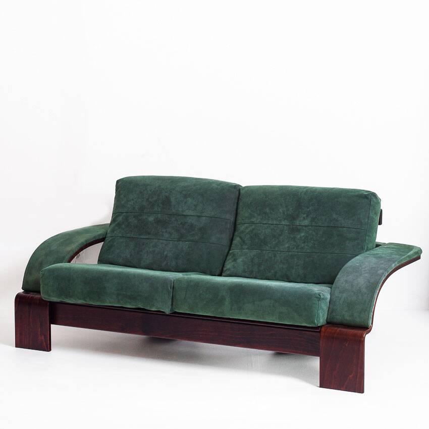 Vintage 2-3 seater sofa in alcantara. Åke Fribyter for Nelo Möbel. Sweden.