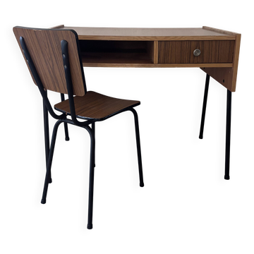 Bureau et chaise vintage