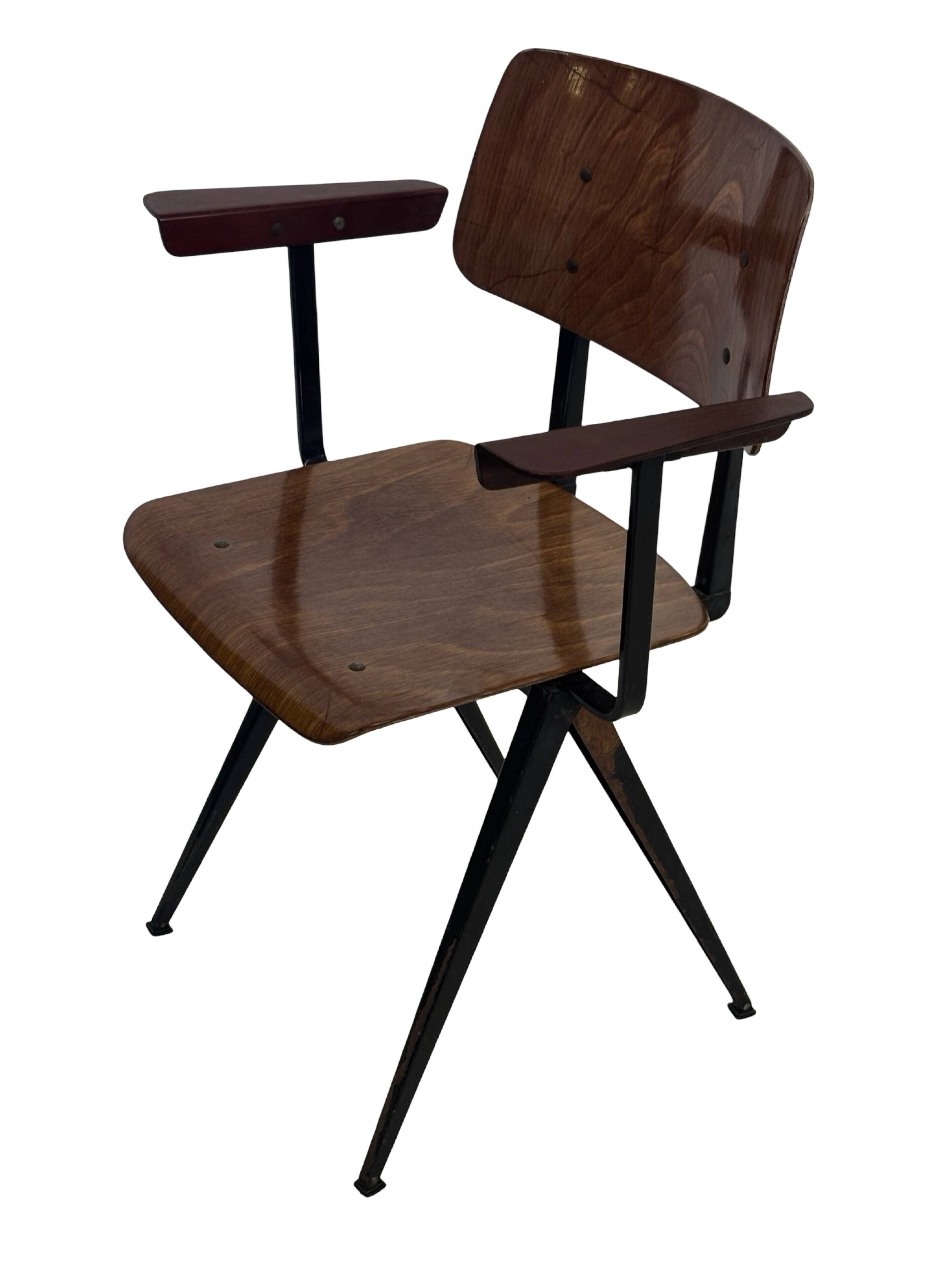 Vintage Galvanitas S16 chair with armrests, 1960 Netherlands Design