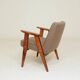 Vintage Longue chair chocolate brun design by Chierowski 366
