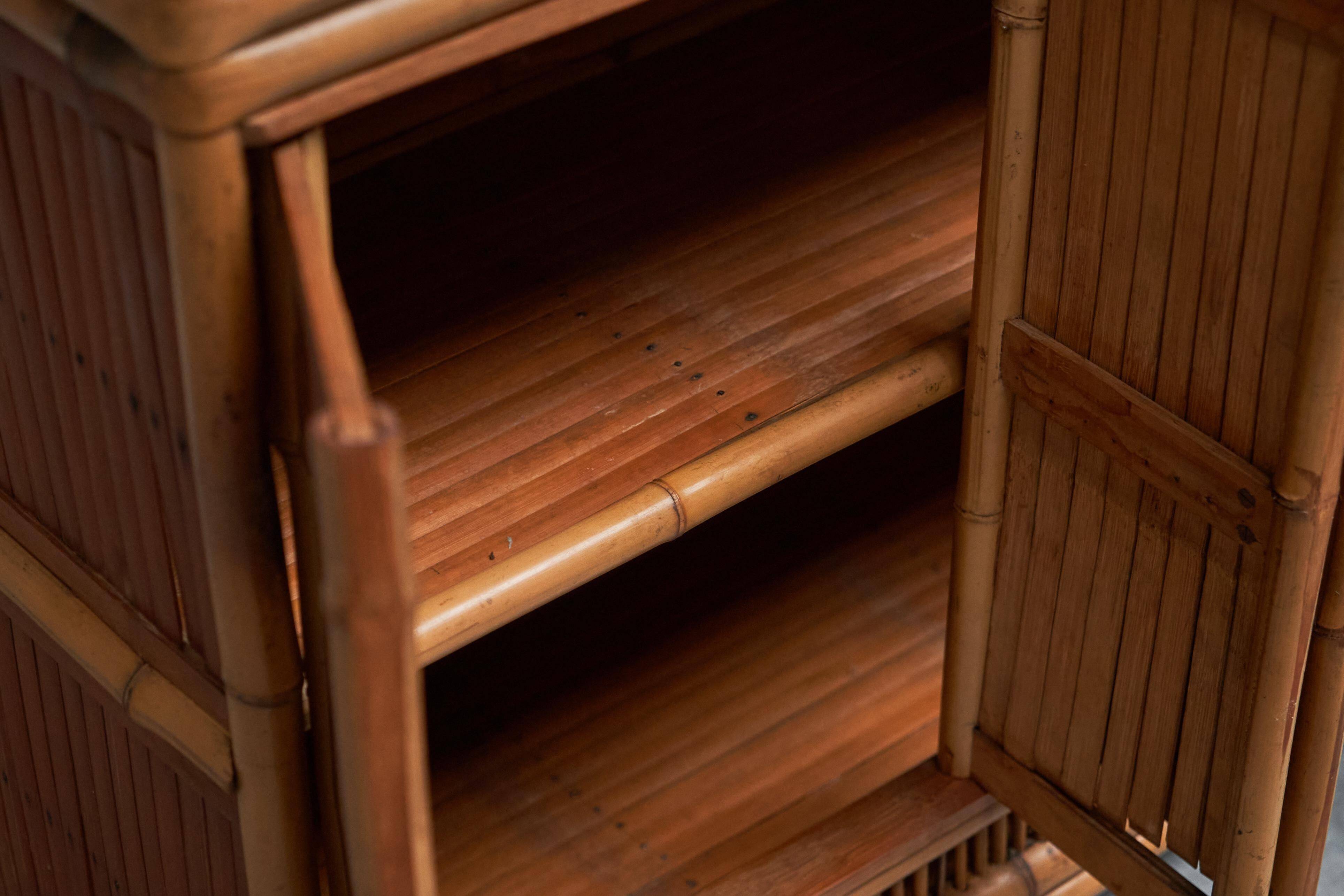 Mid-Century Bamboo Wardrobe from the 1960s