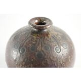 Enamelled ceramic vase