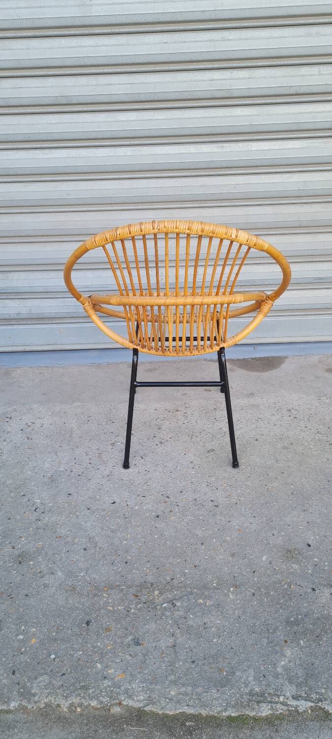 Rattan armchair