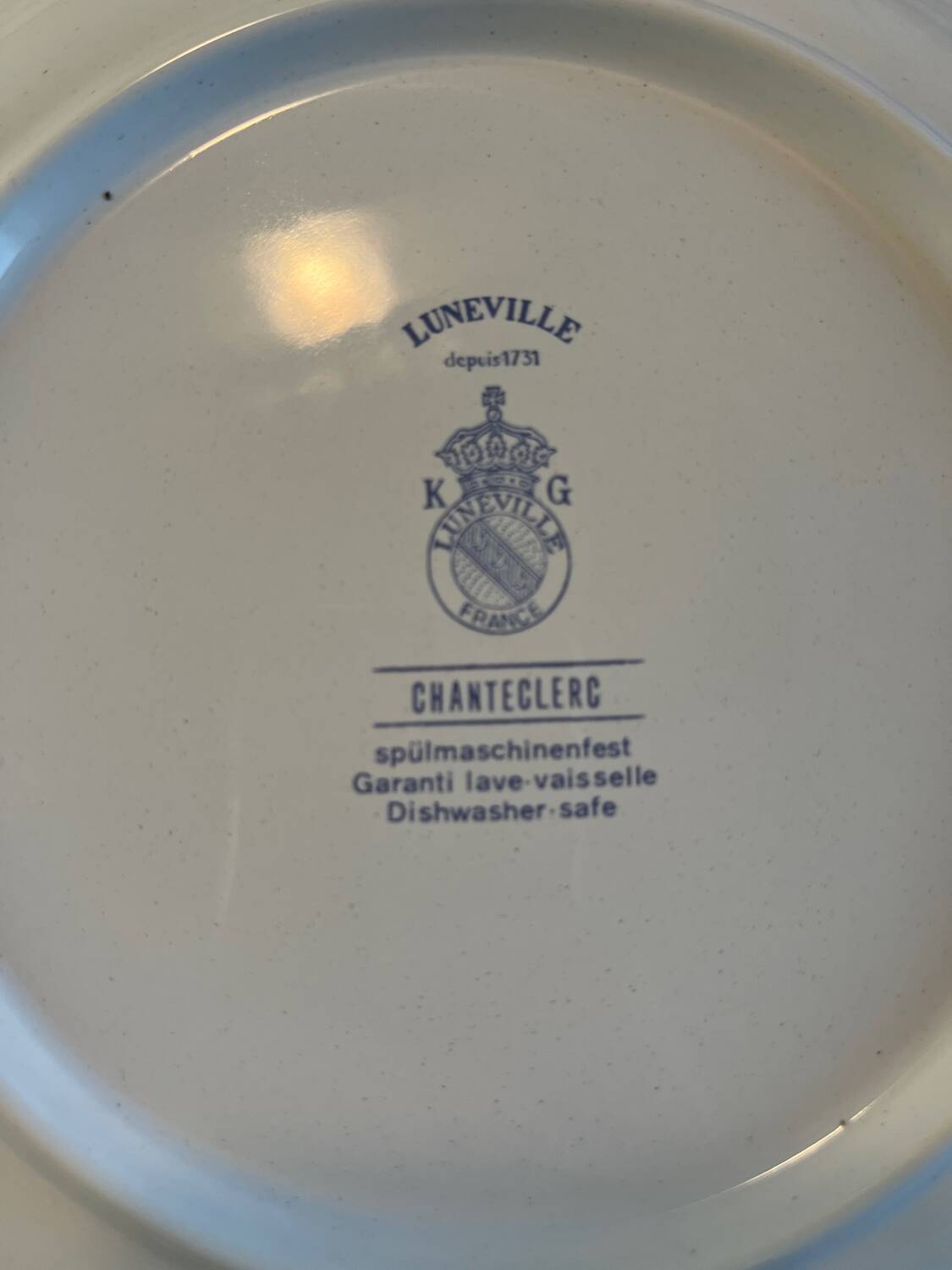 Assiette decorative luneville