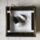 Pair of wooden frame wall lights, Odreco