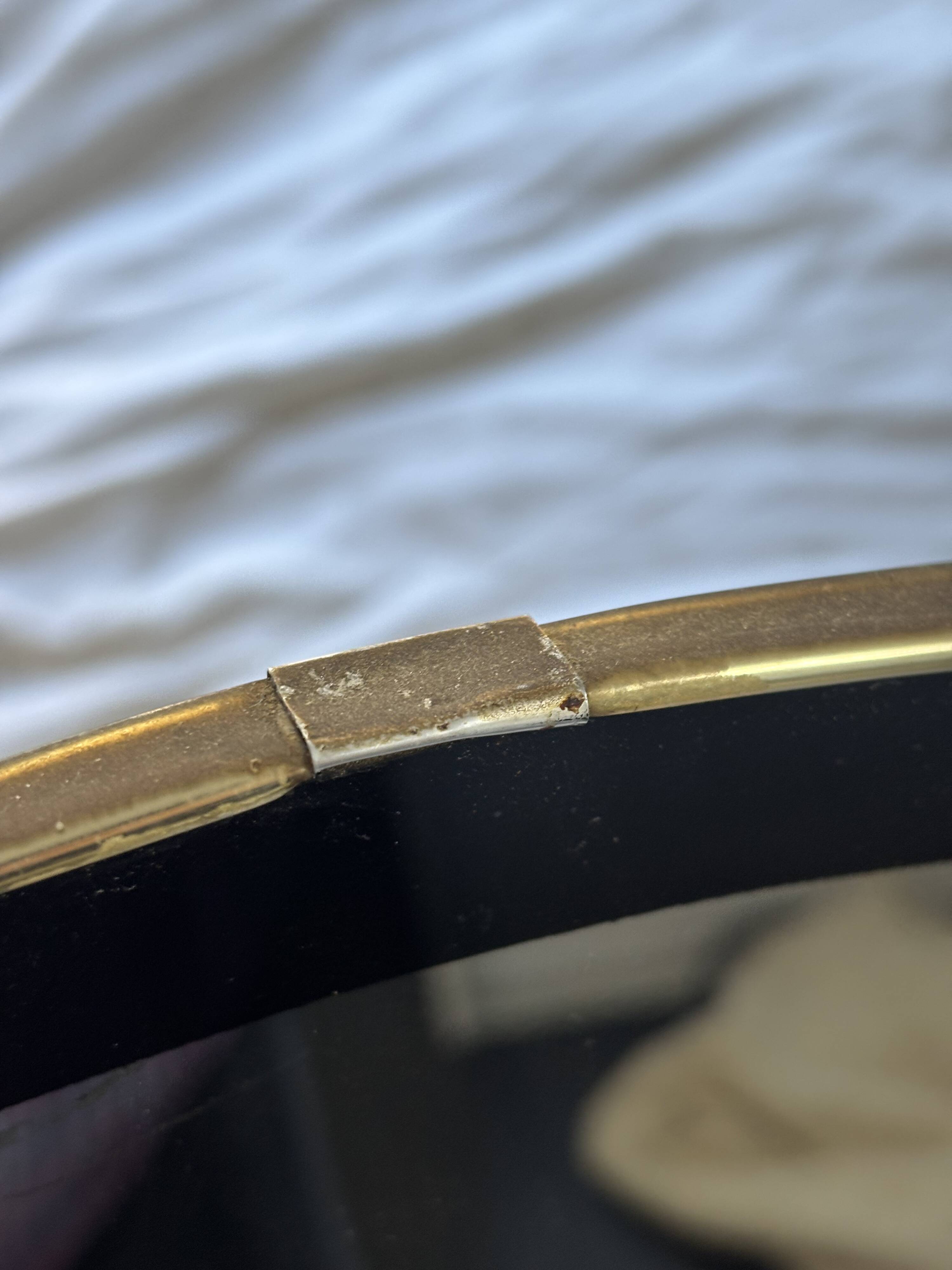 Vintage 1960 asymmetrical mirror - 69 x 35 cm