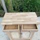 Renovated Parisian sideboard in raw solid wood 72cm