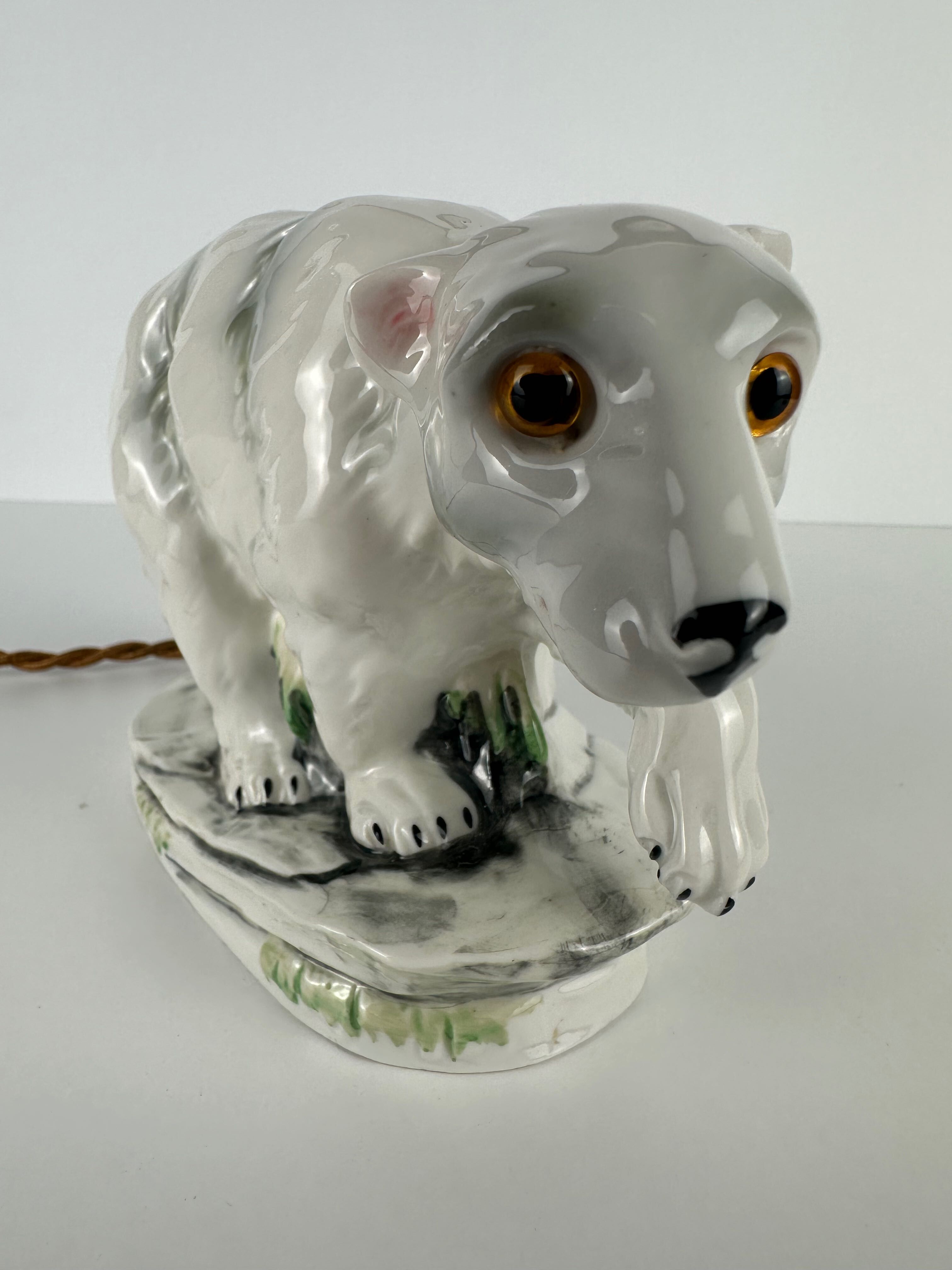 Lampe art déco (parfum) – ours polaire