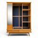 Vintage wardrobe with compass feet 1960