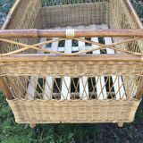 Rattan cot