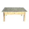Raw wood coffee table