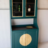 Green and gold china buffet