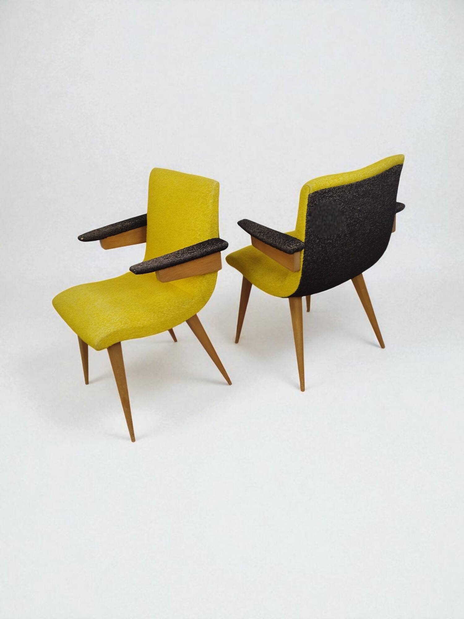 Vintage Scandinavian Armchair Design Duo