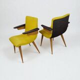 Vintage Scandinavian Armchair Design Duo