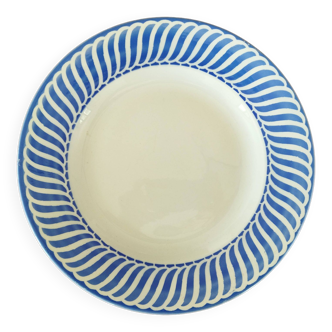 Plat Digoin Sarreguemines "Jacquot" bleu