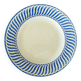Digoin Sarreguemines "Jacquot" blue dish