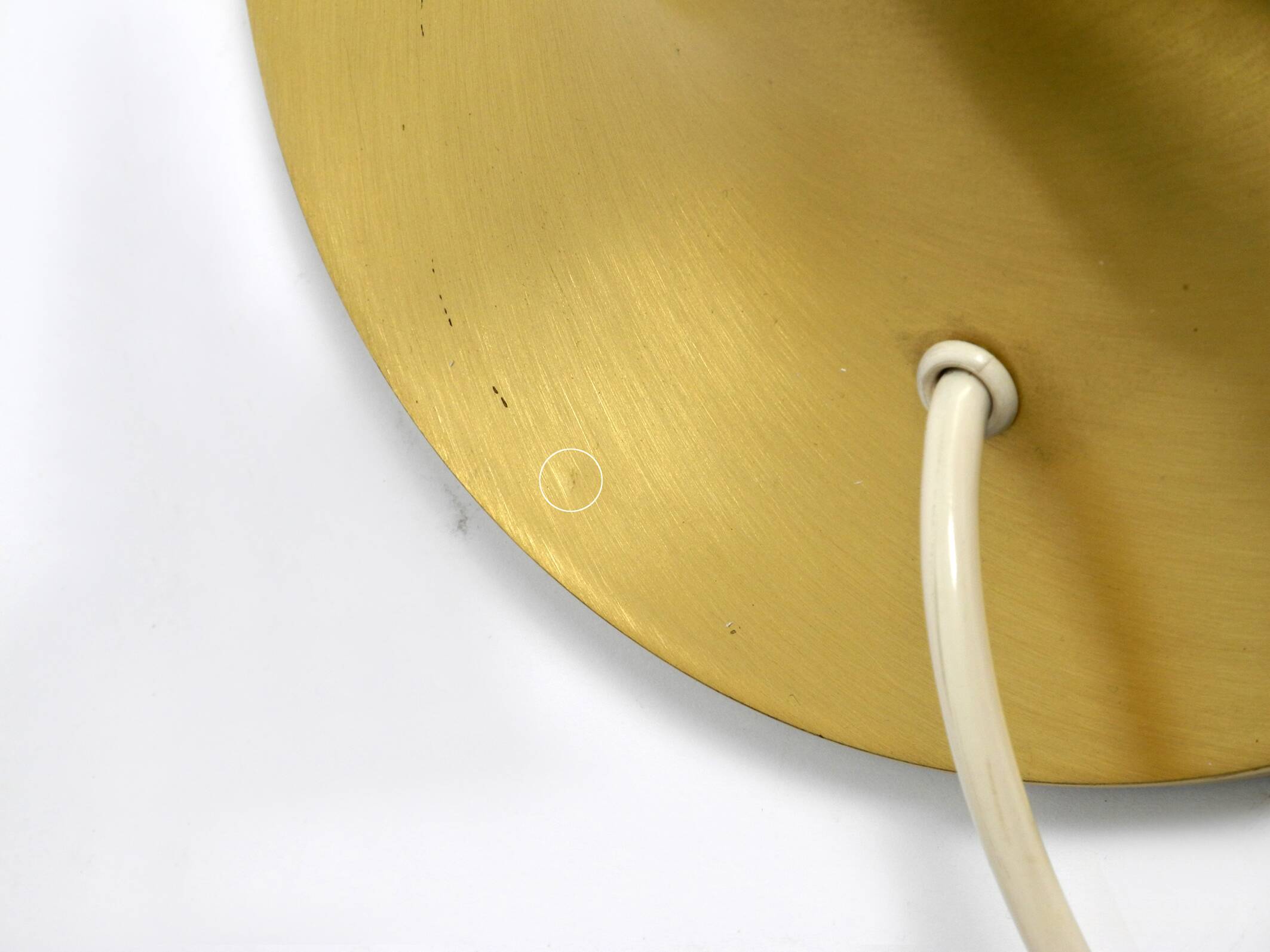 1960s table or floor lamp with a large glass ball from Sölken Leuchten