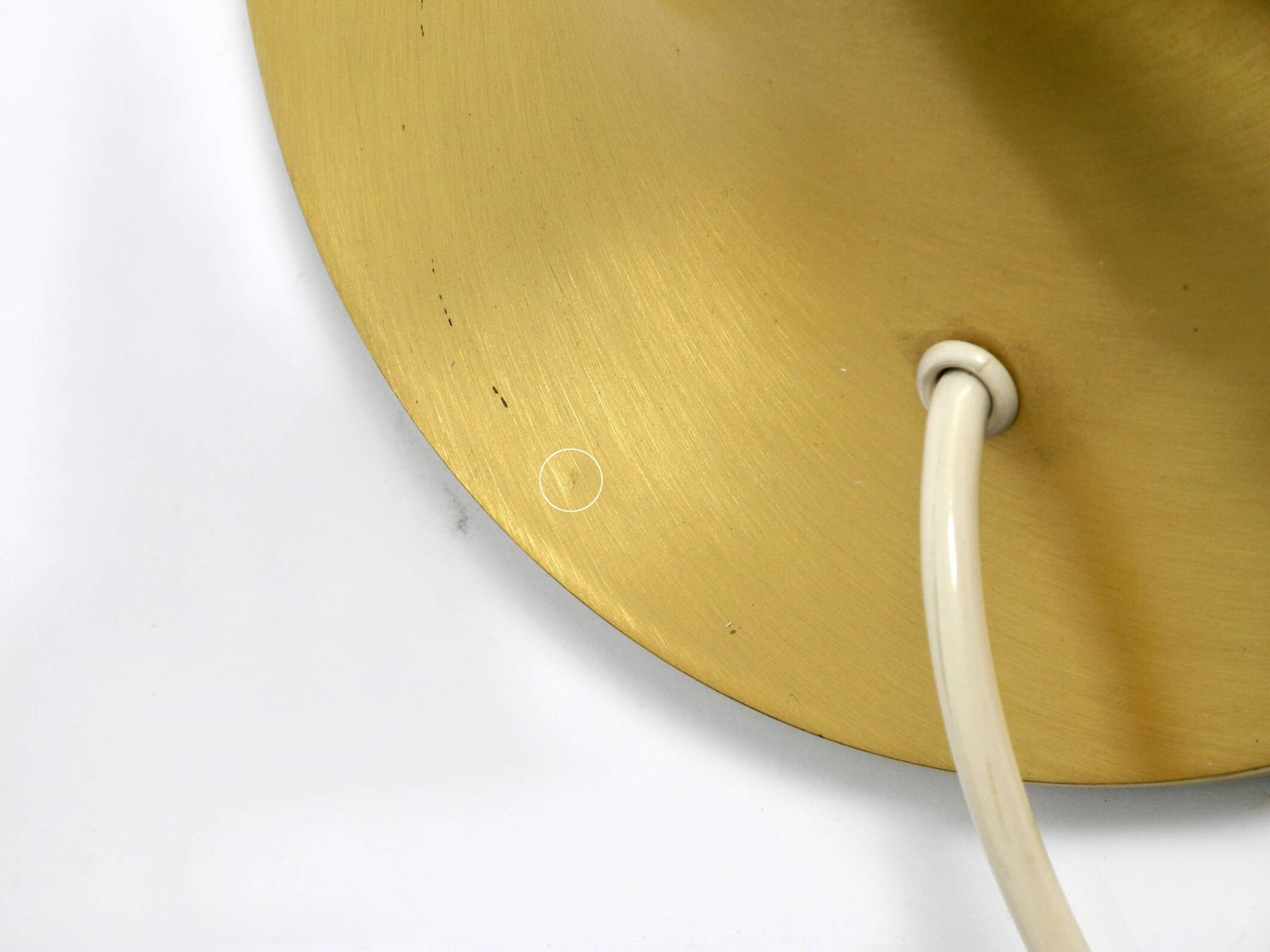 1960s table or floor lamp with a large glass ball from Sölken Leuchten