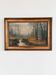 Antique original forest landscape oil painting c. 1910