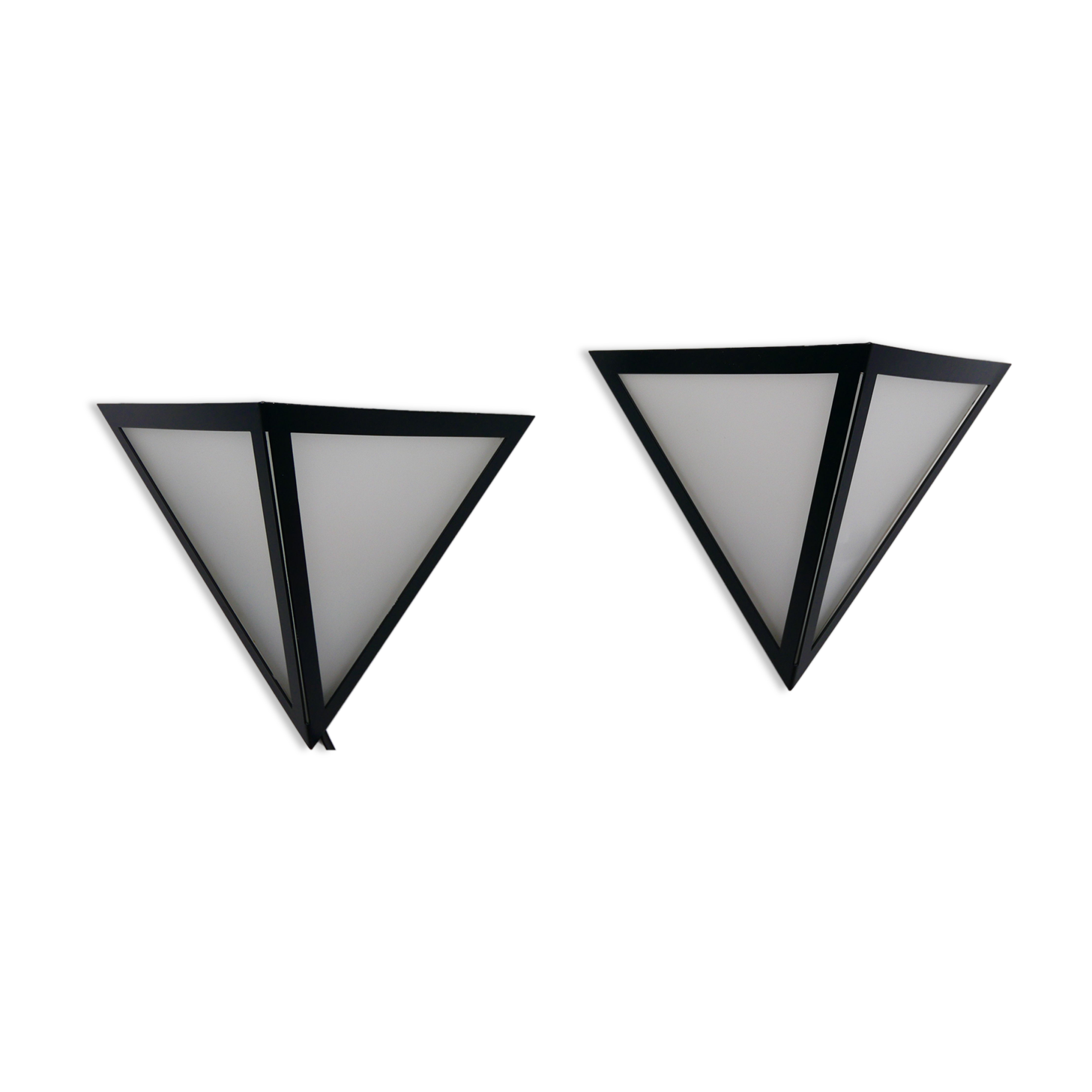 Pair of Glashutte Limburg wall lamps